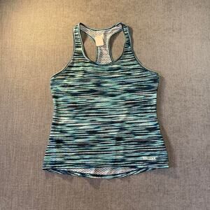 Marmot blue & green tank top outdoor gym climbing style